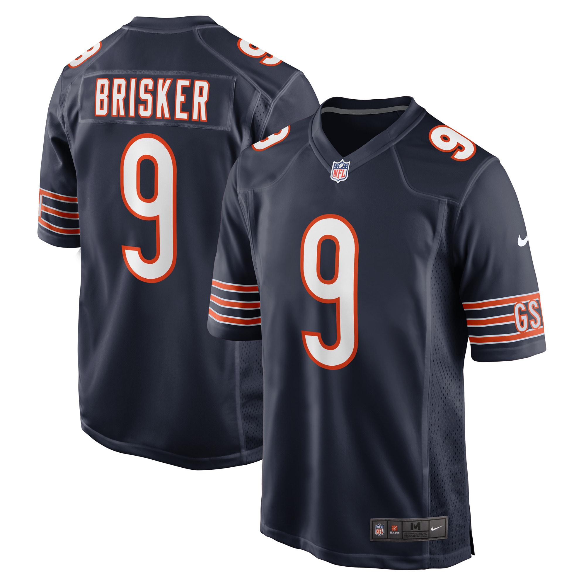 Chicago Bears Jaquan Brisker Navy Game Player NFL Jersey Men's