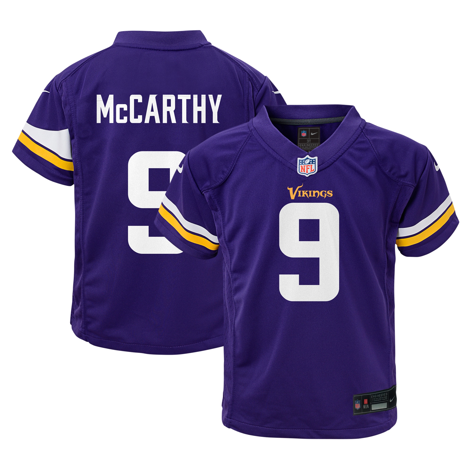 Infant Minnesota Vikings J.J. McCarthy Purple Team Player Game NFL Jersey Men's