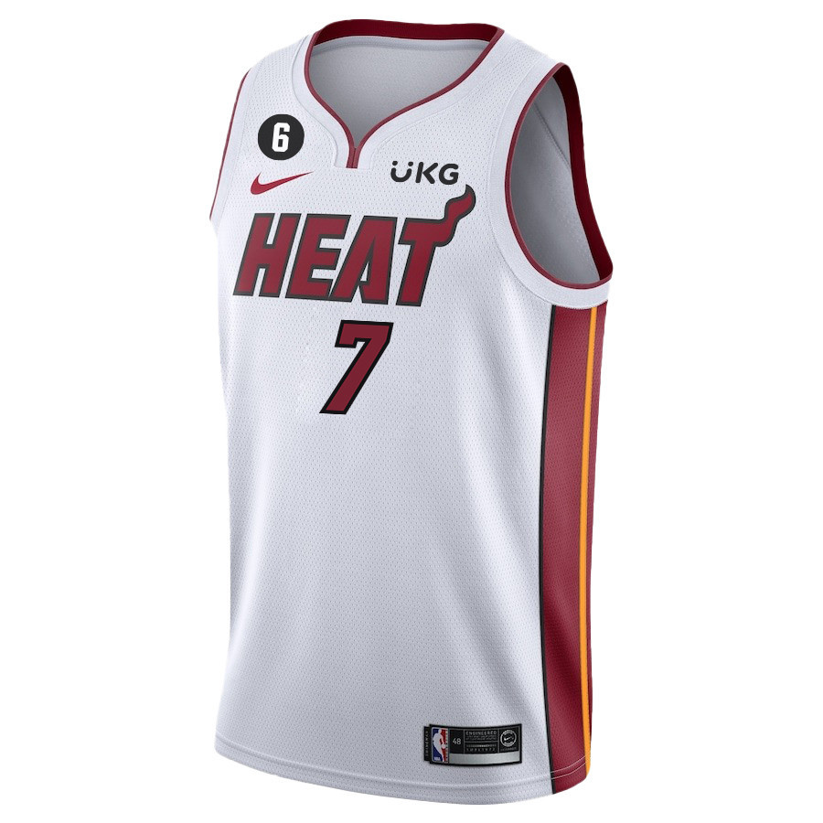 Kyle Lowry 7 Miami Heat Final Champions 2023 Swingman White NBA Jersey Men's