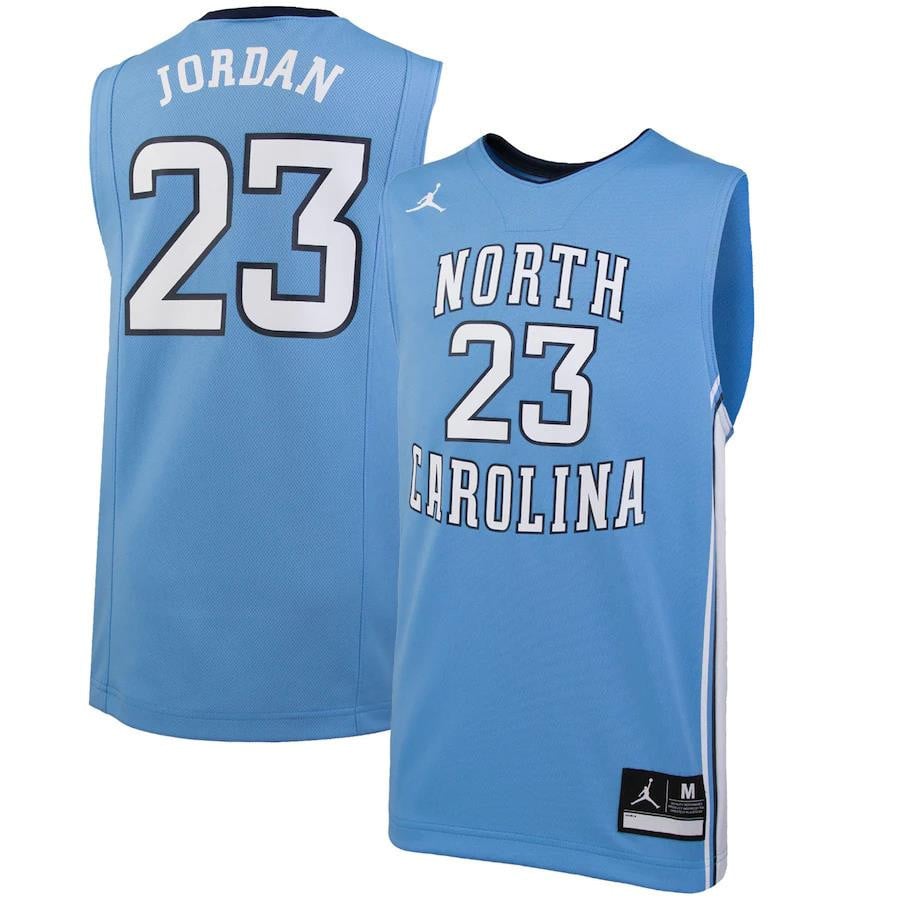 Michael Jordan North Carolina Tar Heels Jordan Bran Carolina Blue NCAA Jersey Youth