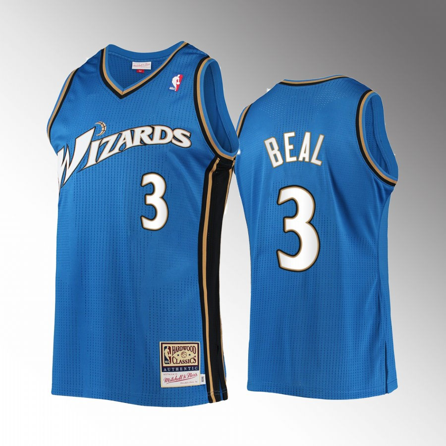 Washington Wizards Bradley Beal 3 Blue Hardwood Classics NBA Jersey Men's