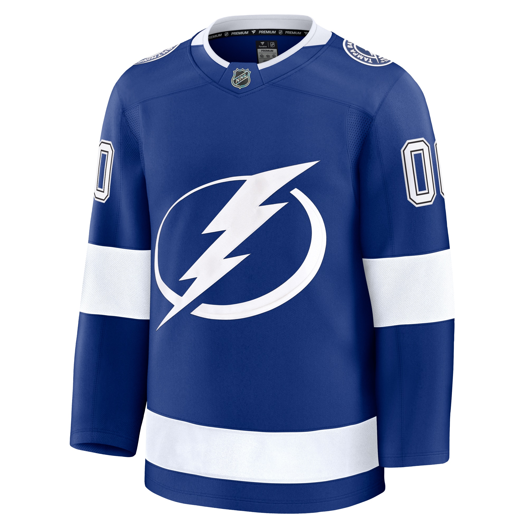 Tampa Bay Lightning Blue Home Premium Custom NHL Jersey Men's