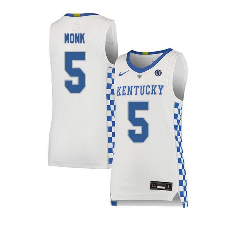 5 Malik Mon White Elite Kentucky Wildcats NCAA Jersey Men's