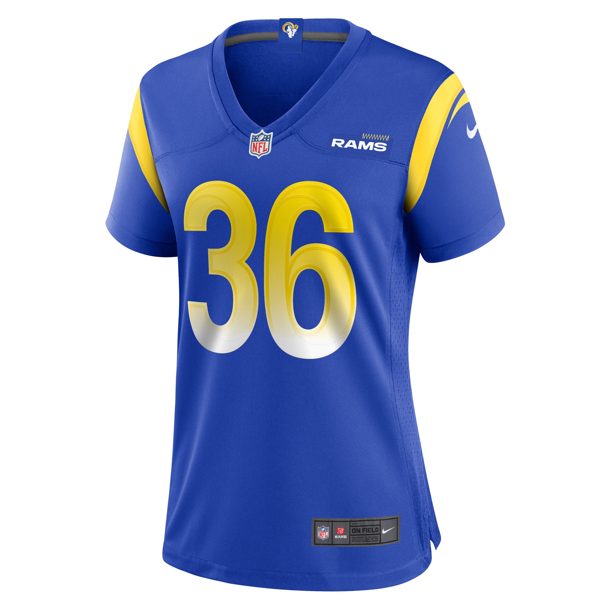 Los Angeles Rams Charles Woods Royal Game NFL Jersey Women's