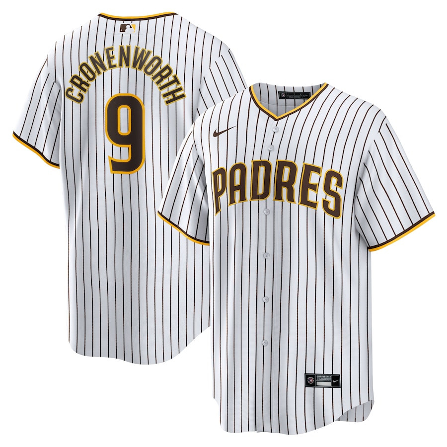 Jake Cronenworth 9 San Diego Padres Home White MLB Jersey Men's
