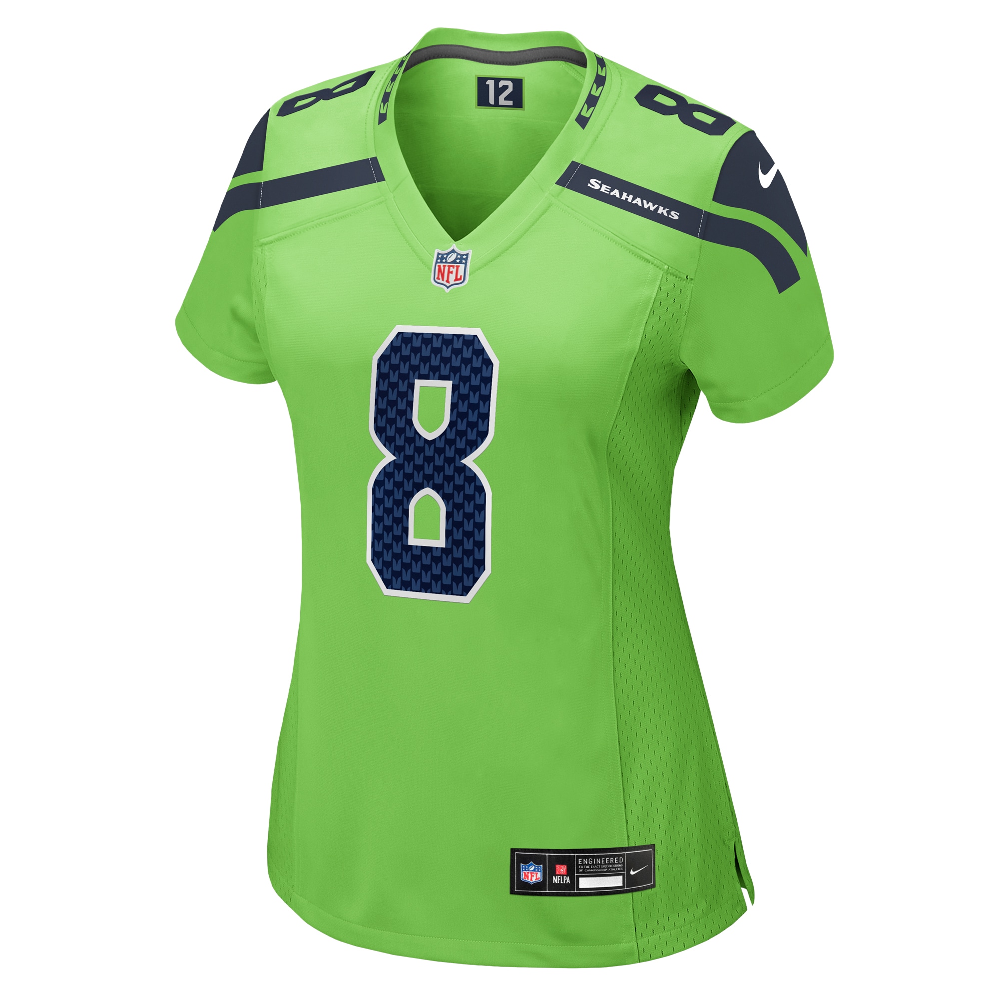Seattle Seahawks Coby Bryant Neon Green Game NFL Jersey Women's