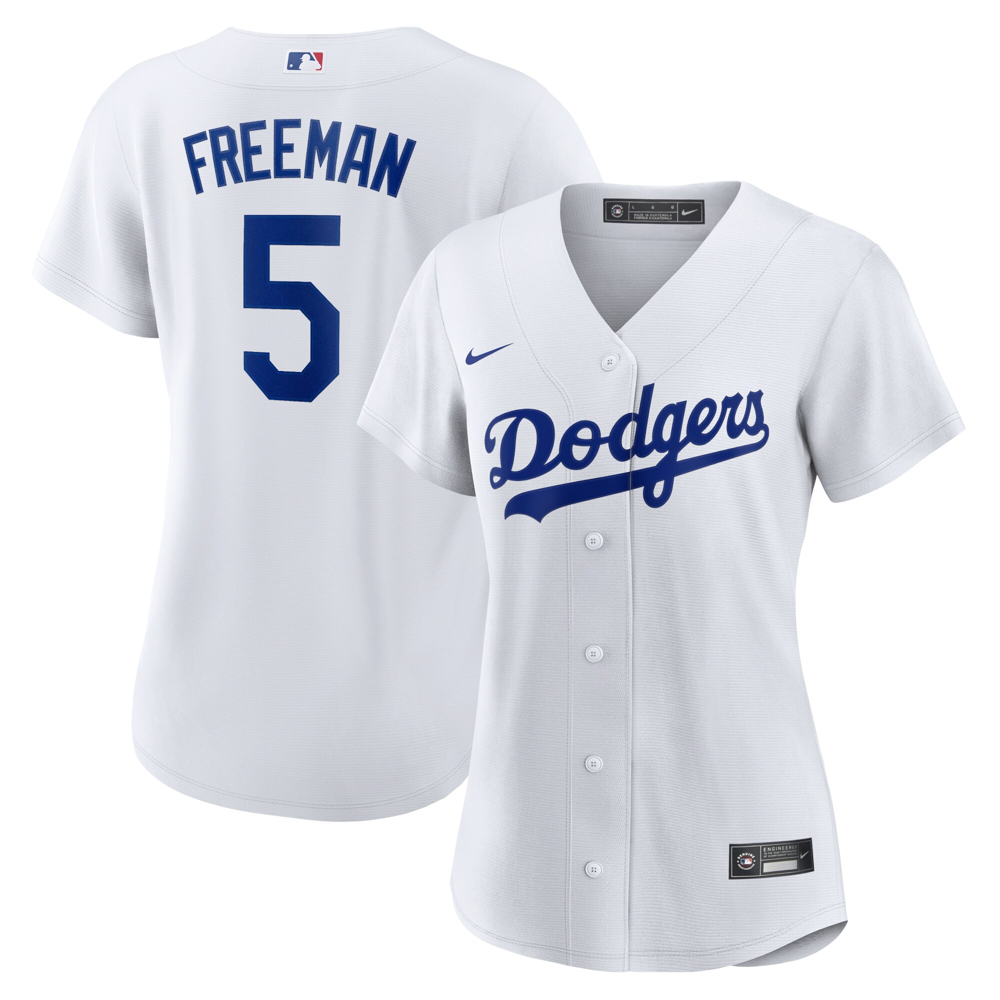 Los Angeles Dodgers Freddie Freeman White Player MLB Jersey Women's
