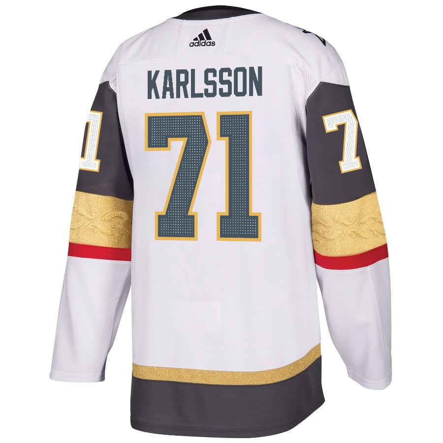William Karlsson 71 Vegas Golden Knights Stanley Cup 2023 Champions Patch Away Breakaway White NHL Jersey Men's