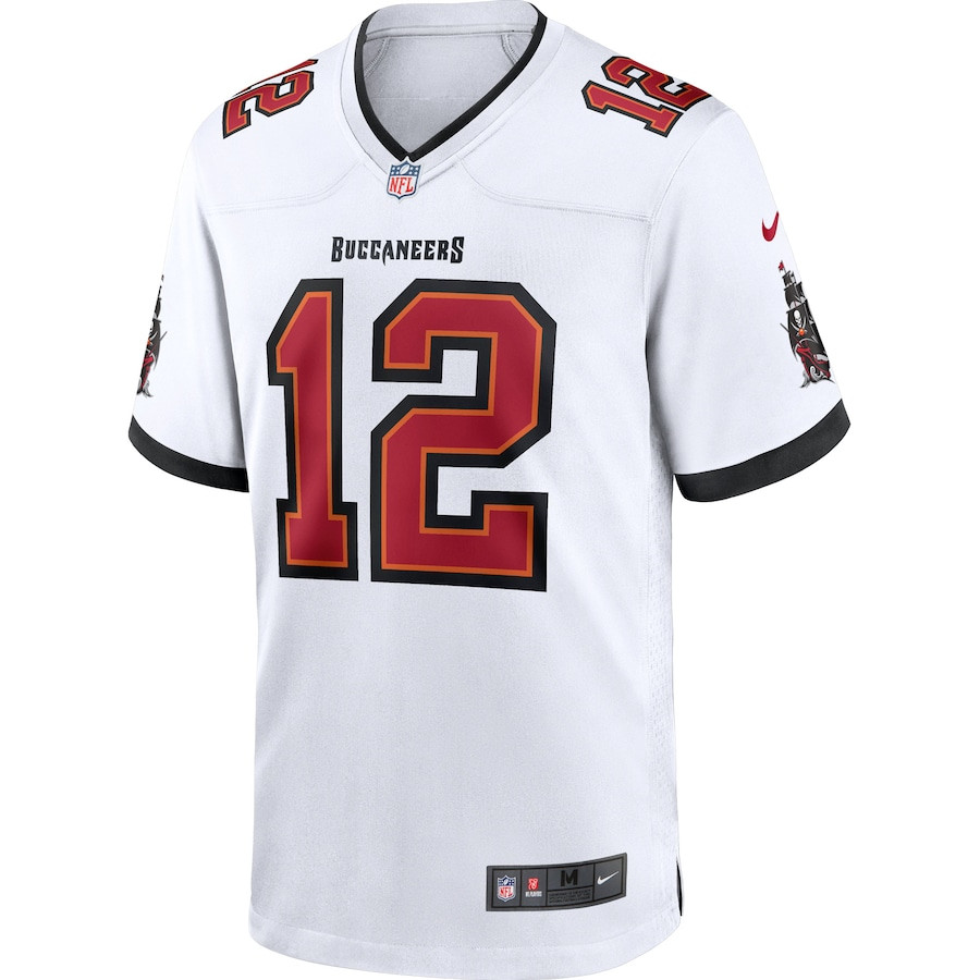 Tom Brady 12 Tampa Bay Buccaneers Game White NFL Jersey Men's