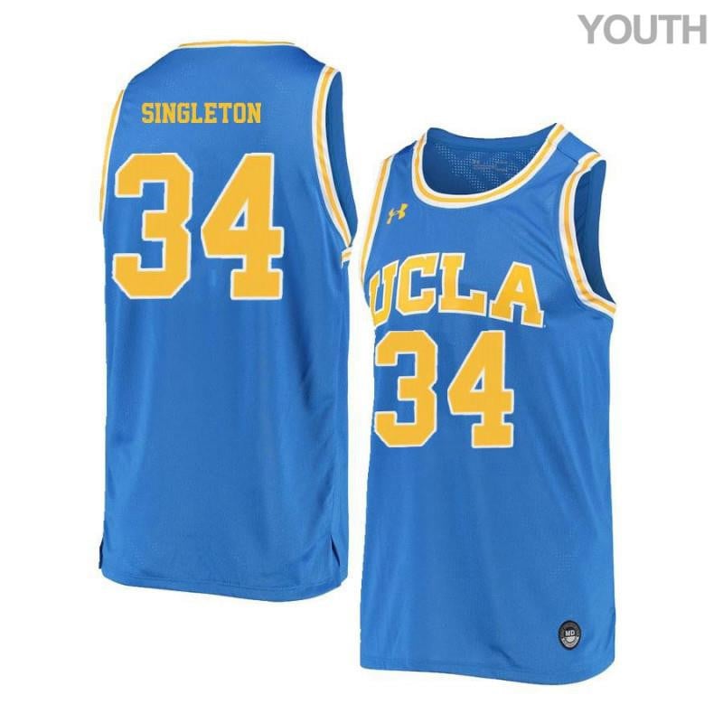 34 David Singleton Blue Retro Elite UCLA Bruins NCAA Jersey Youth