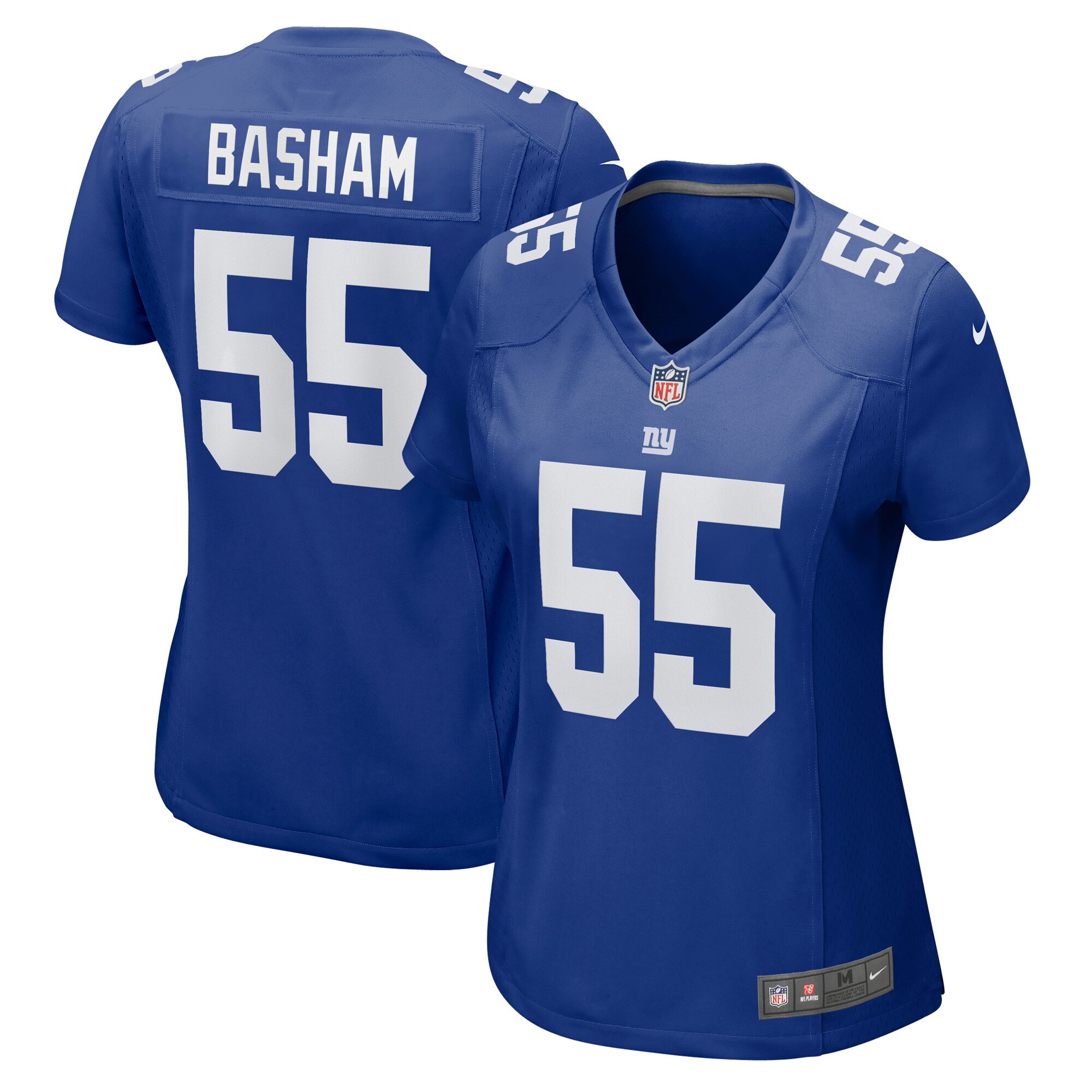 New York Giants Boogie Basham Royal Game NFL Jersey Women's