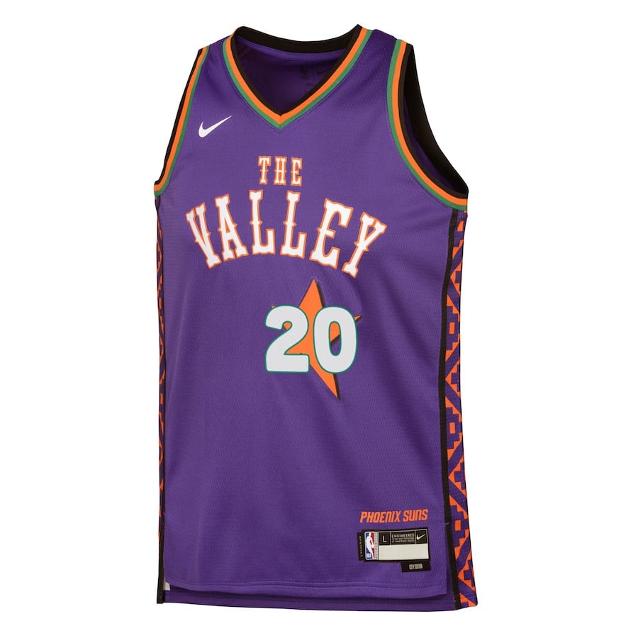 Jusuf Nurkic 20 Phoenix Suns 2024/25 Swingman Playe City Edition Purple NBA Jersey Youth