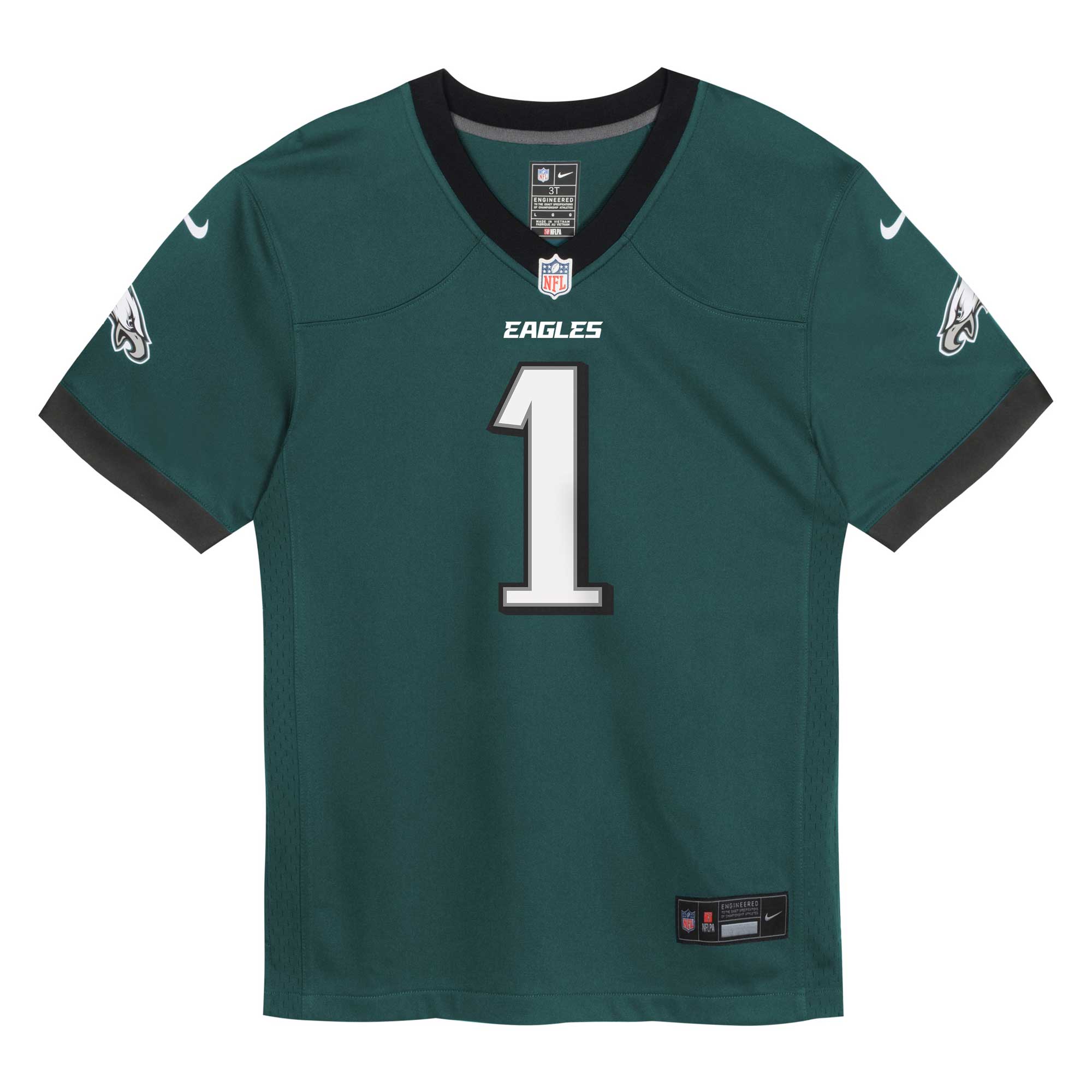 Infant Philadelphia Eagles Jalen Hurts Midnight Green Game NFL Jersey Men's