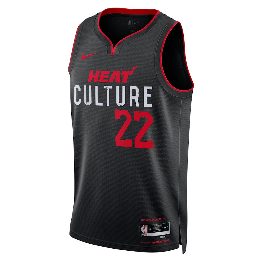 Jimmy Butler 22 Miami Heat 2023/24 City Edition Swingman Black NBA Jersey Men's