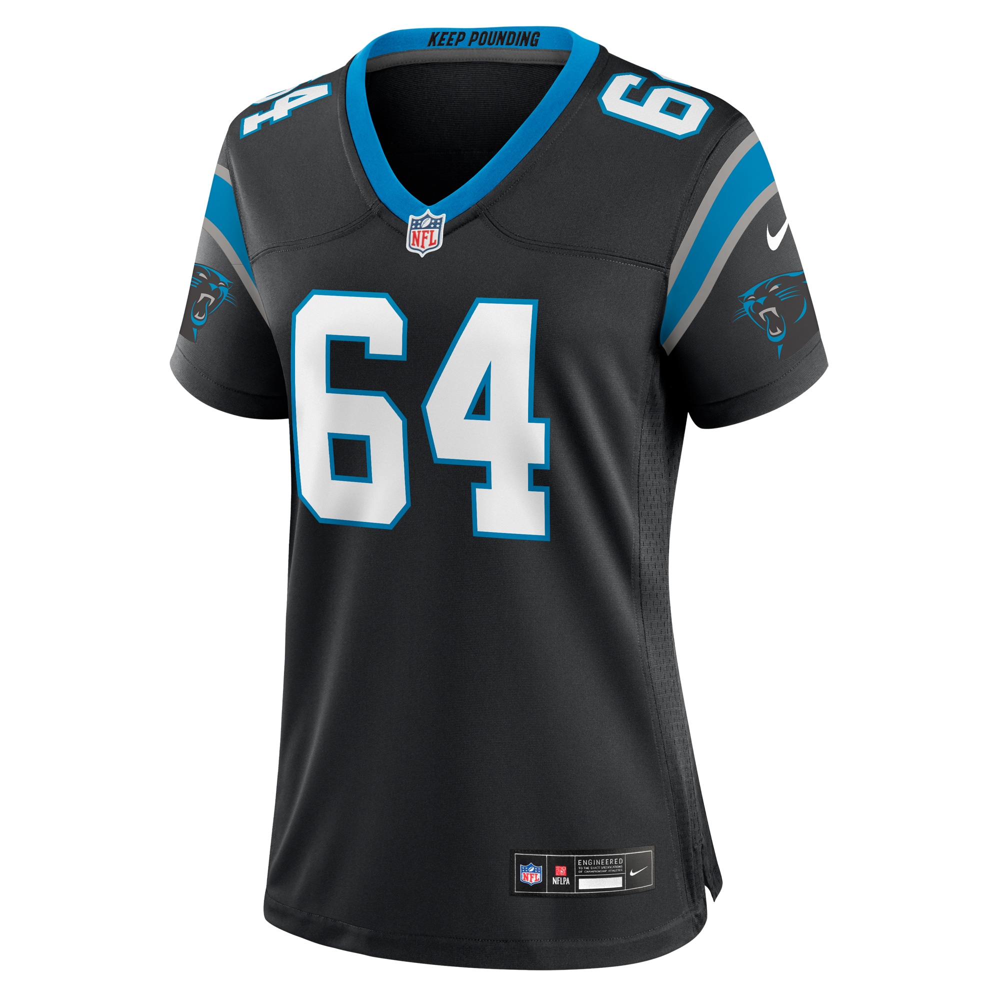 Carolina Panthers Brett Toth Black Game NFL Jersey Women's