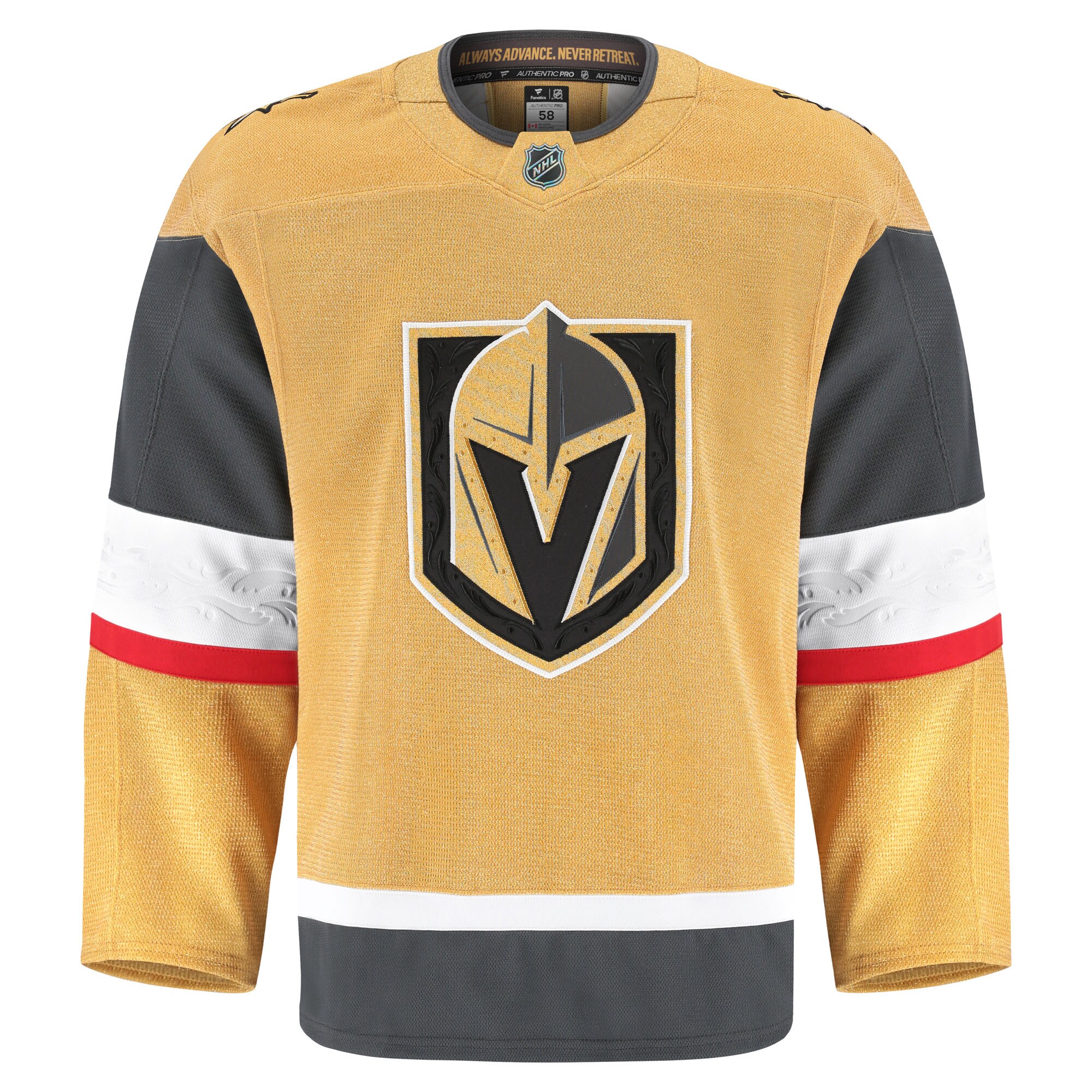 Vegas Golden Knights Gold Home Pro NHL Jersey Men's