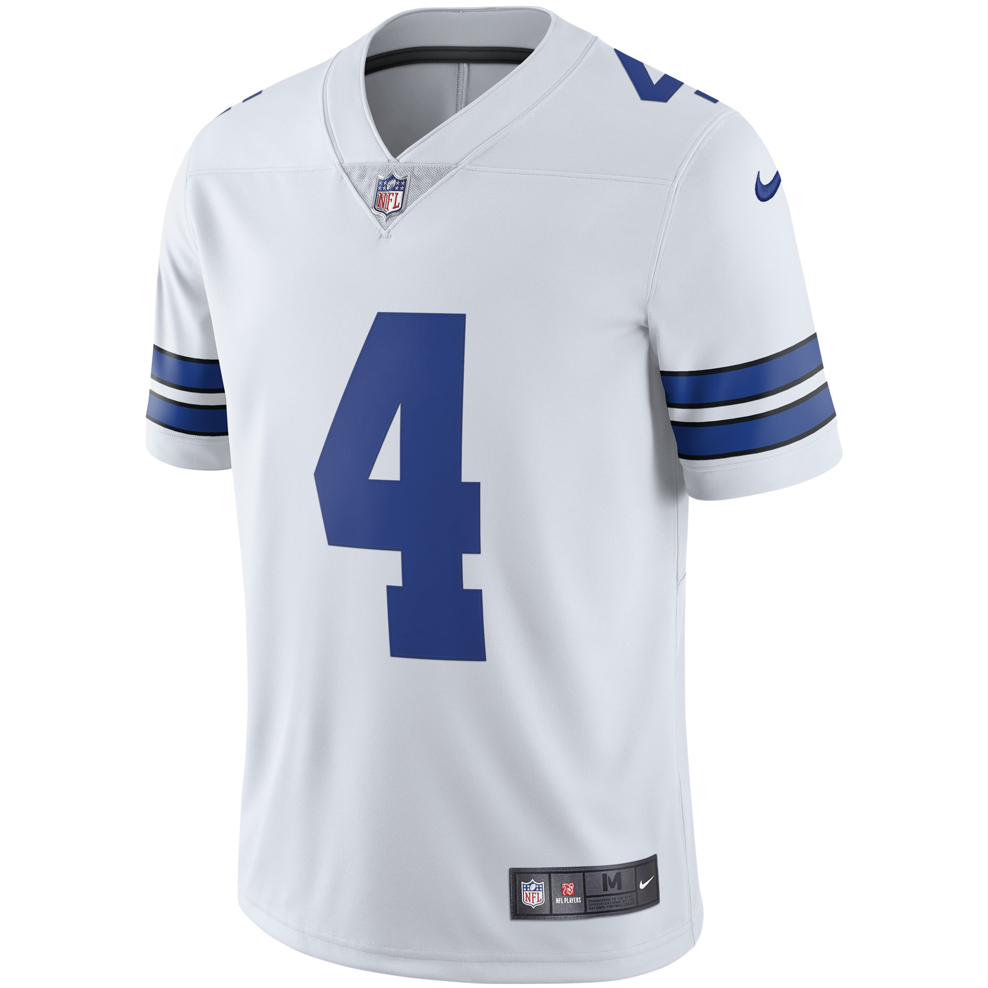 Dallas Cowboys Dak Prescott White Vapor Limited Player NFL Jersey Men's
