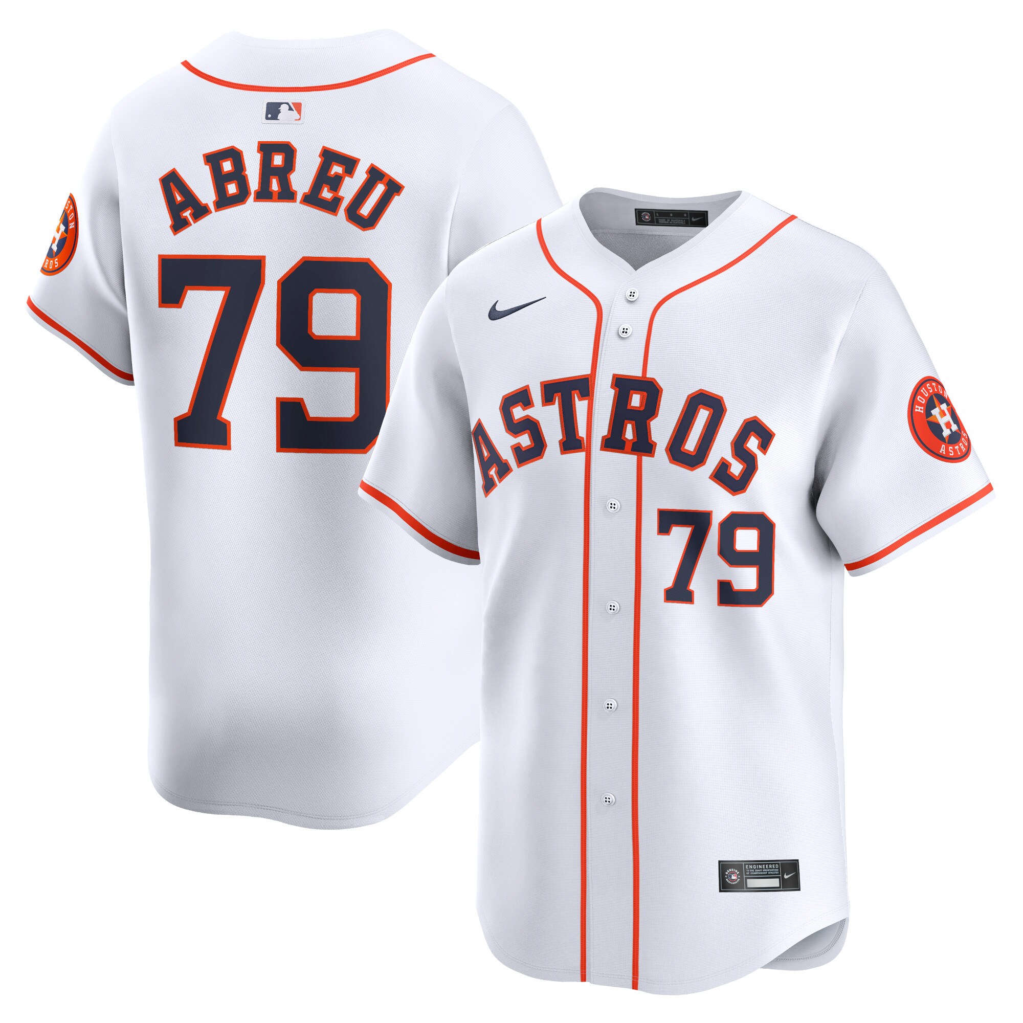 Houston Astros Jose Abreu White Home Limited Player MLB Jersey Men's