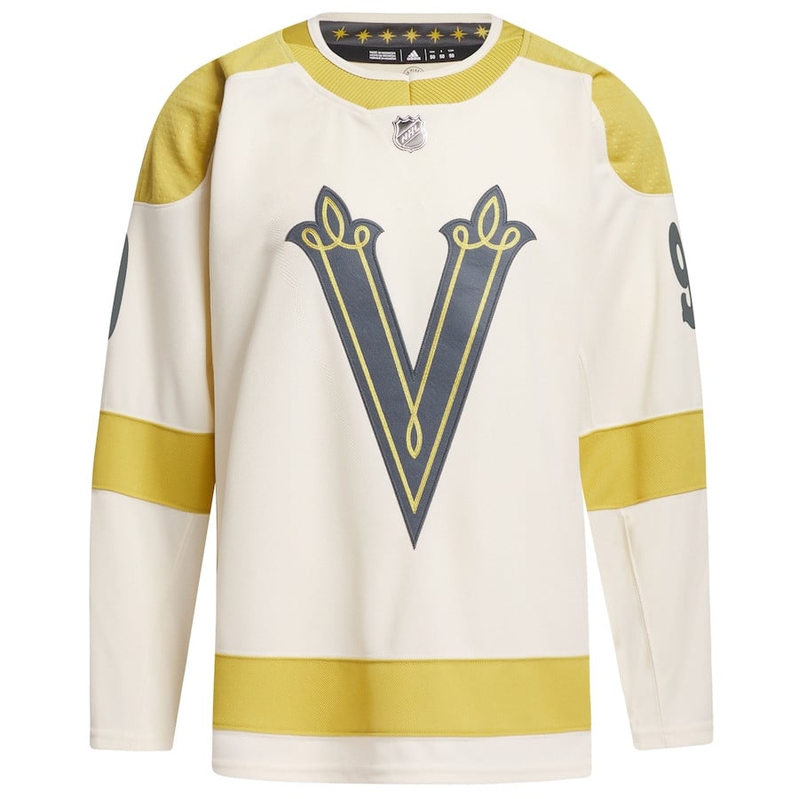 Jack Eichel 9 Vegas Golden Knights 2024 Winter Classic Primegreen Cream NHL Jersey Men's