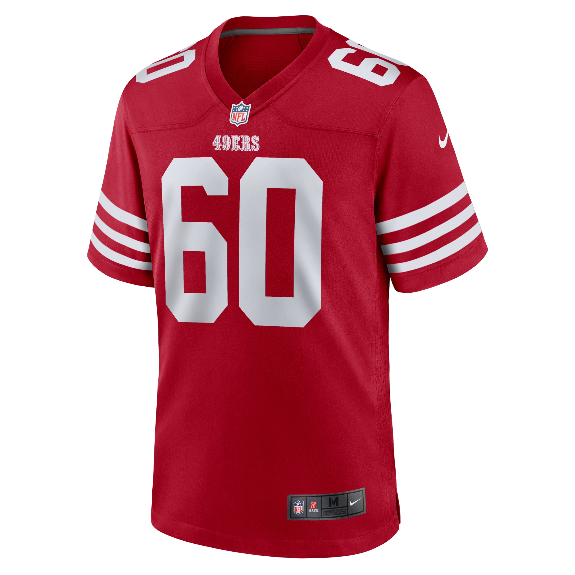 San Francisco 49ers Sebastian Gutierrez Scarlet Team Game NFL Jersey Men's