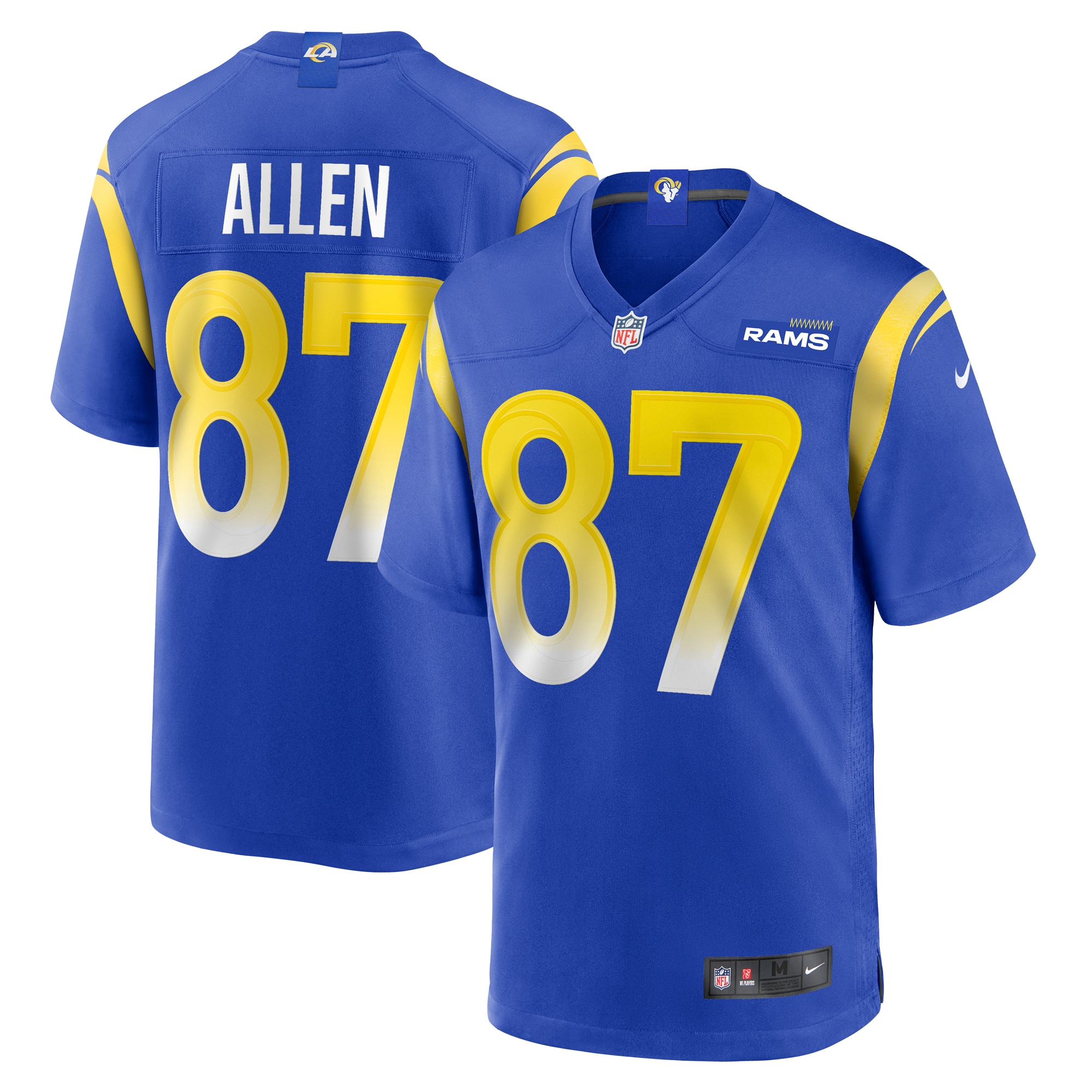 Los Angeles Rams Davis Allen Royal Home Game NFL Jersey Men's