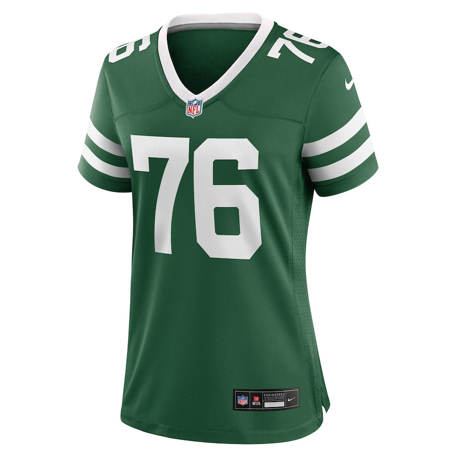 John Simpson 76 New York Jets Team Game Legacy Green NFL Jersey Women's