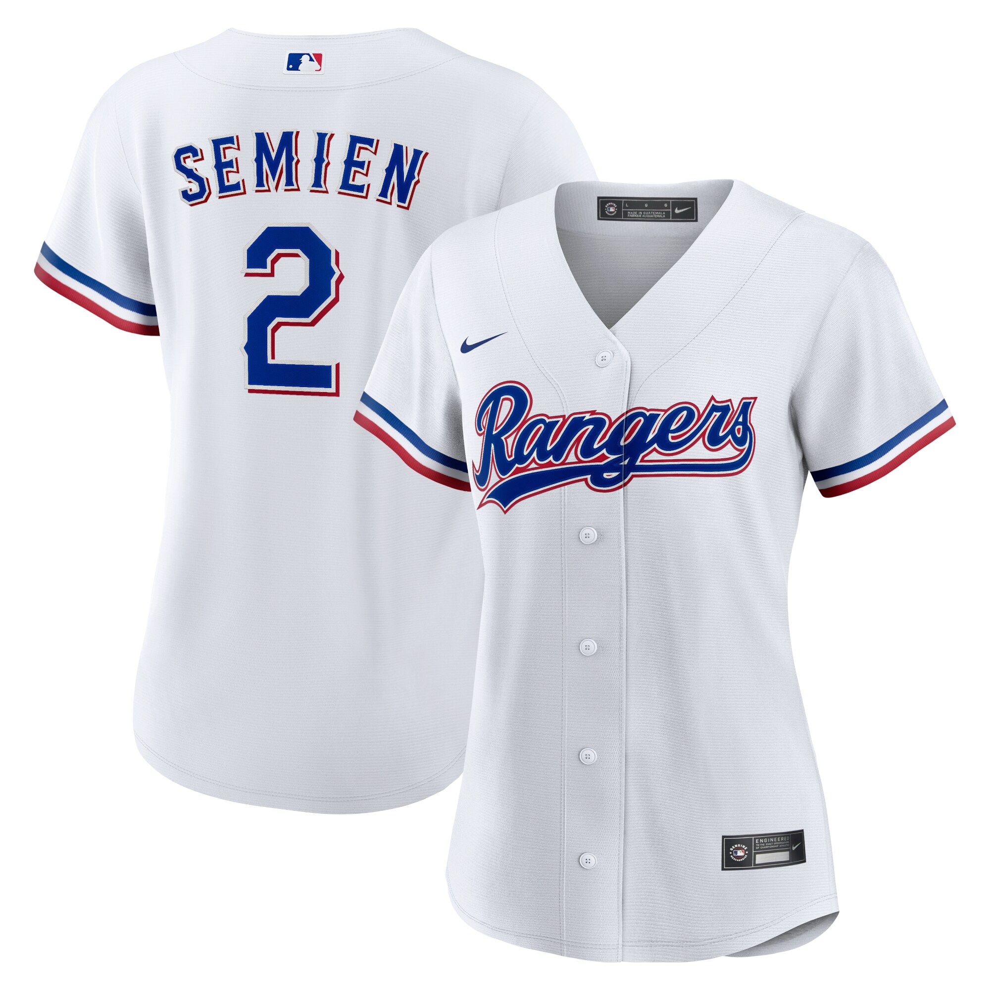 Texas Rangers Marcus Semien White Home Player MLB Jersey Women's