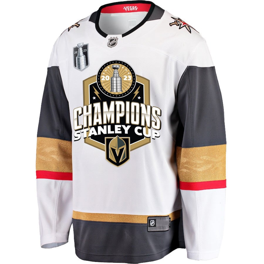 Vegas Golden Knights Journey to 2023 Stanley Cup Glory White NHL Jersey Men's