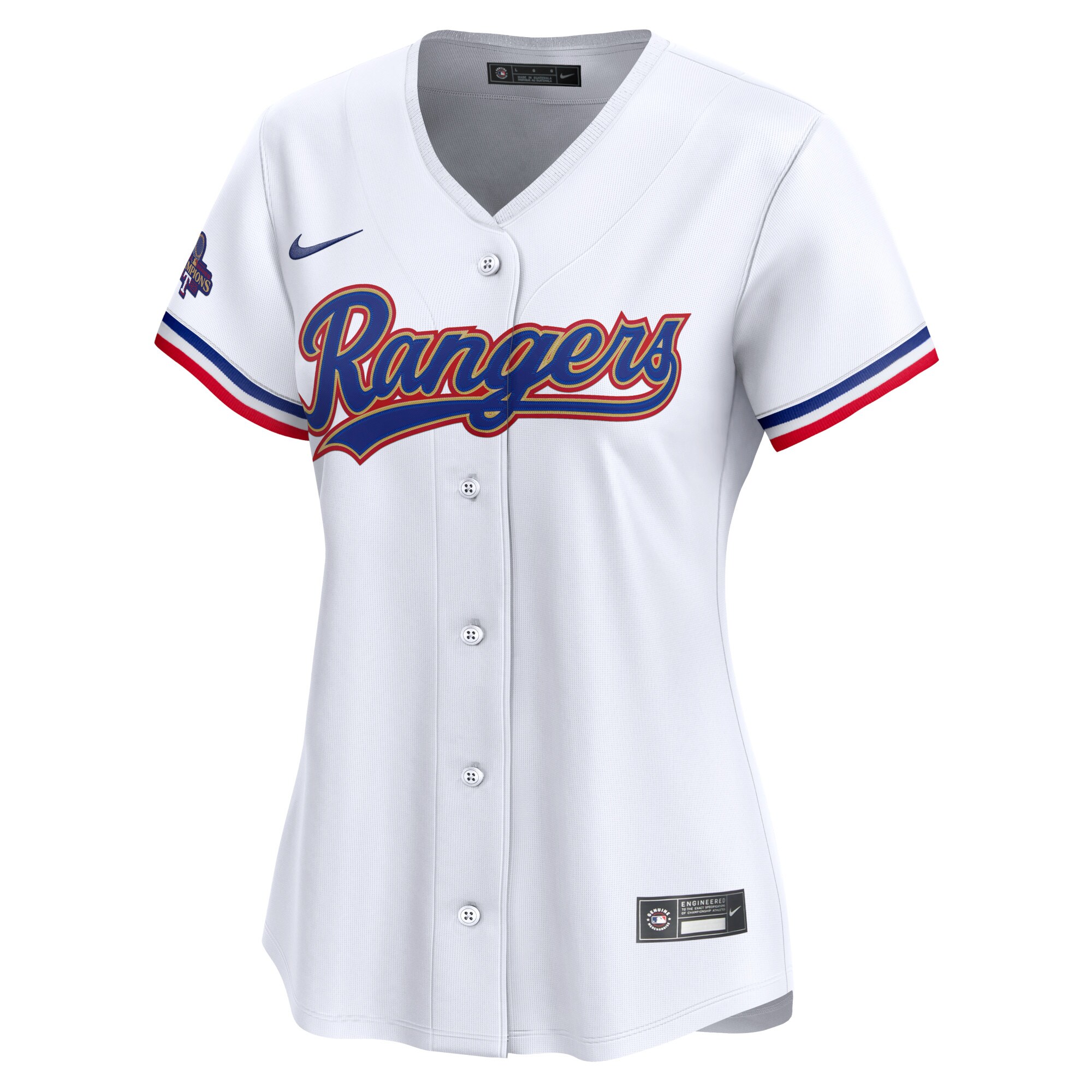 Texas Rangers Josh Jung White 2024 Gold Collection Limited Player MLB Jersey Women's