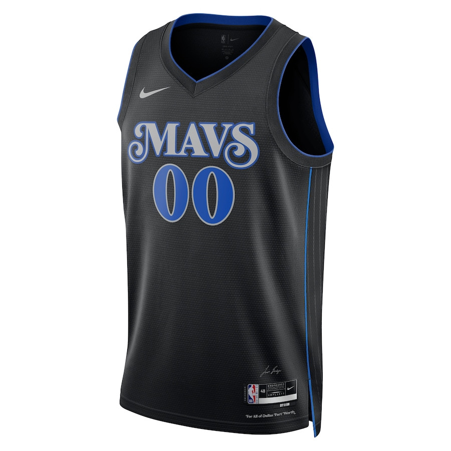 Dallas Mavericks 2023/24 City Edition Swingman Custom Black NBA Jersey Men's
