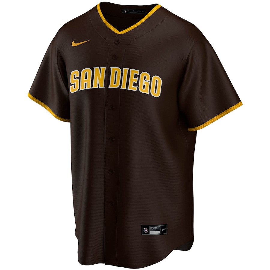 San Diego Padres Road Brown MLB Jersey Men's