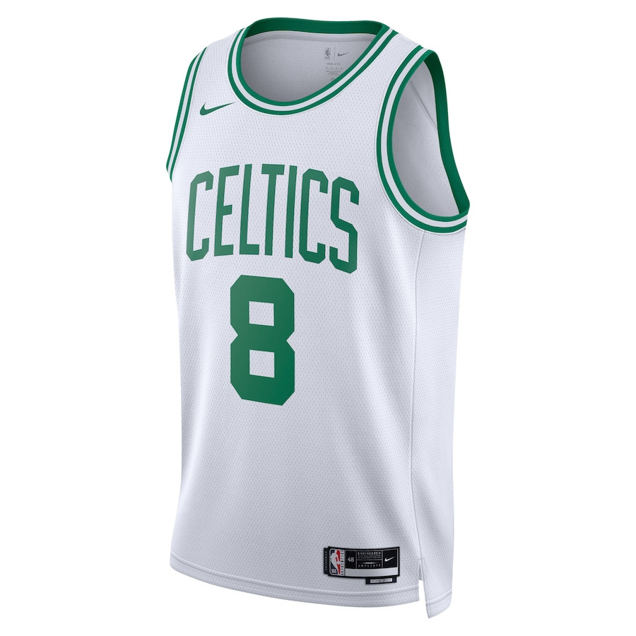 Kristaps Porzingis 8 Boston Celtics Unisex Swingman Association Editio White NBA Jersey Unisex