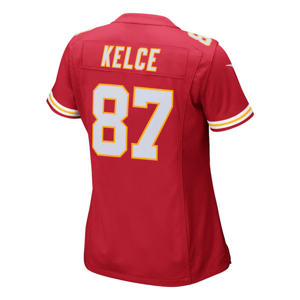 Travis Kelce 87 Kansas City Chiefs 2025 Pro Bowl Patch Game Red NFL Jersey Women's