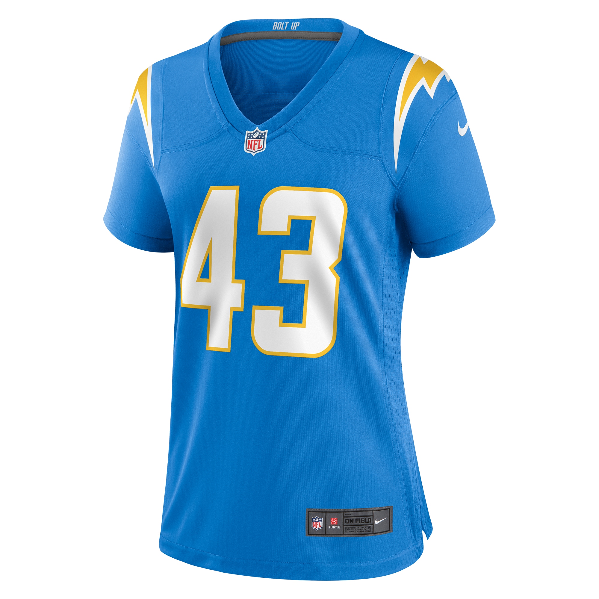 Los Angeles Chargers Troy Dye Powder Blue Game NFL Jersey Women's