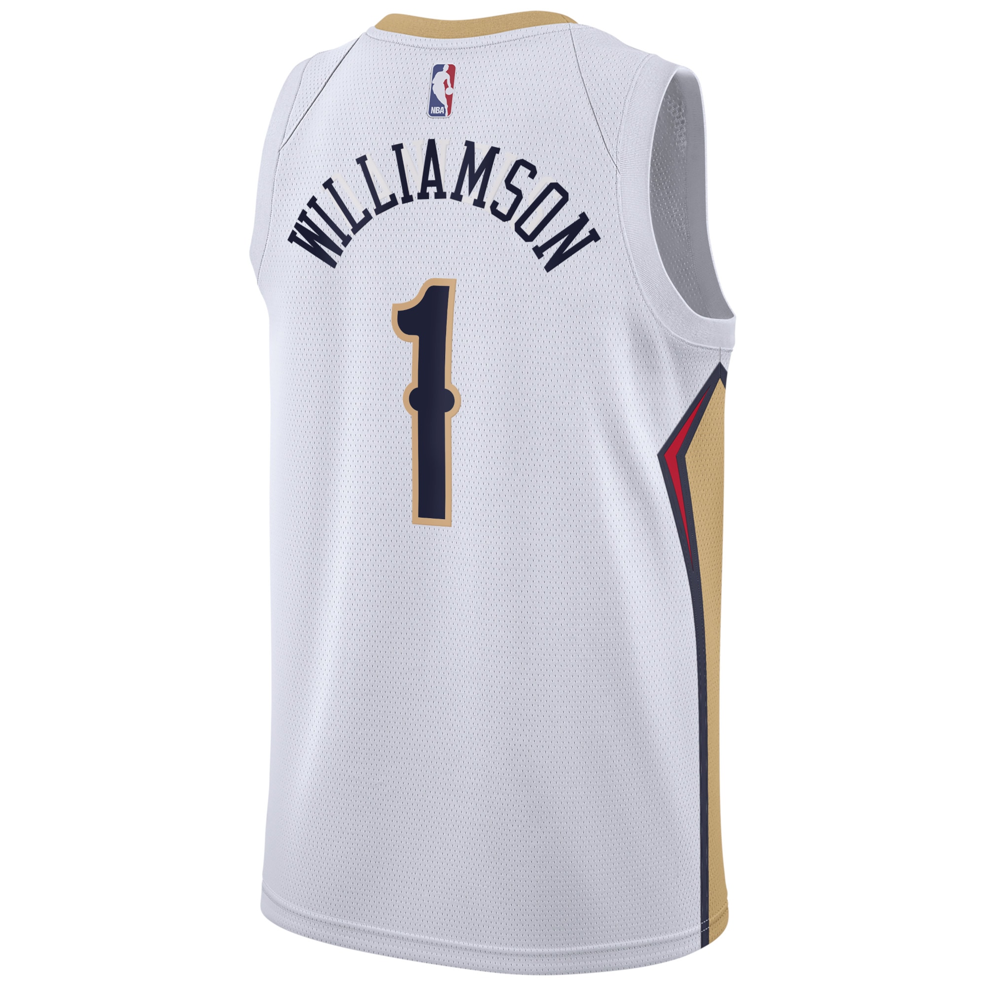 New Orleans Pelicans Association Edition Swingman White Zion Williamso Unisex NBA Jersey Unisex