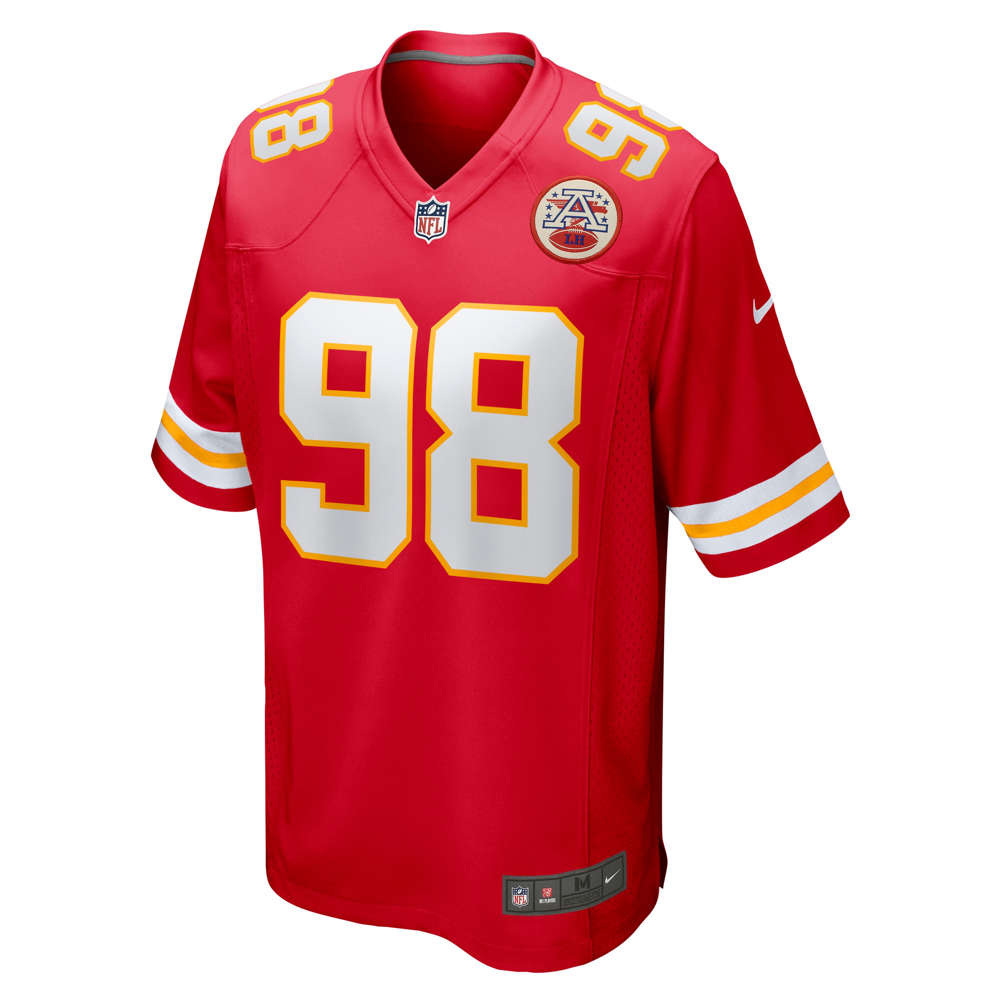 Kansas City Chiefs Tershawn Wharton Red Game NFL Jersey Men's