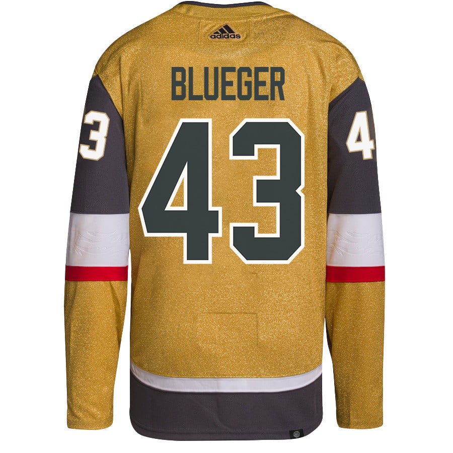 Teddy Blueger 53 Vegas Golden Knights Stanley Cup 2023 Final Patch Home Breakaway Gold NHL Jersey Men's