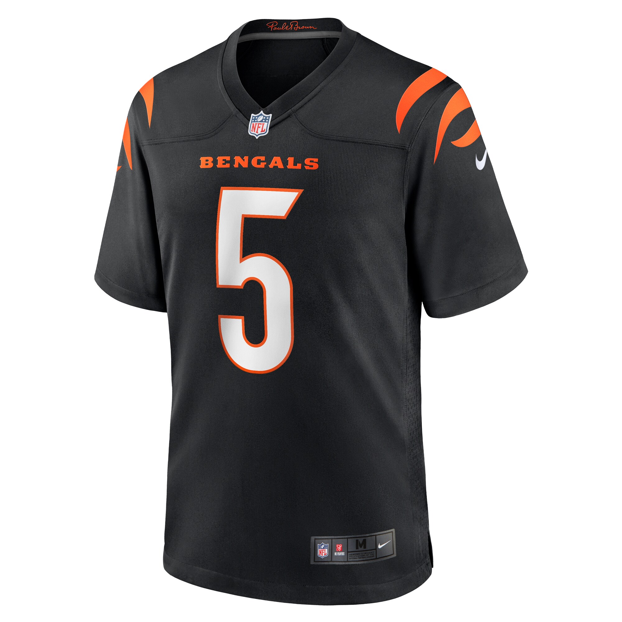 Cincinnati Bengals Tee Higgins Black Game Player NFL Jersey Men's