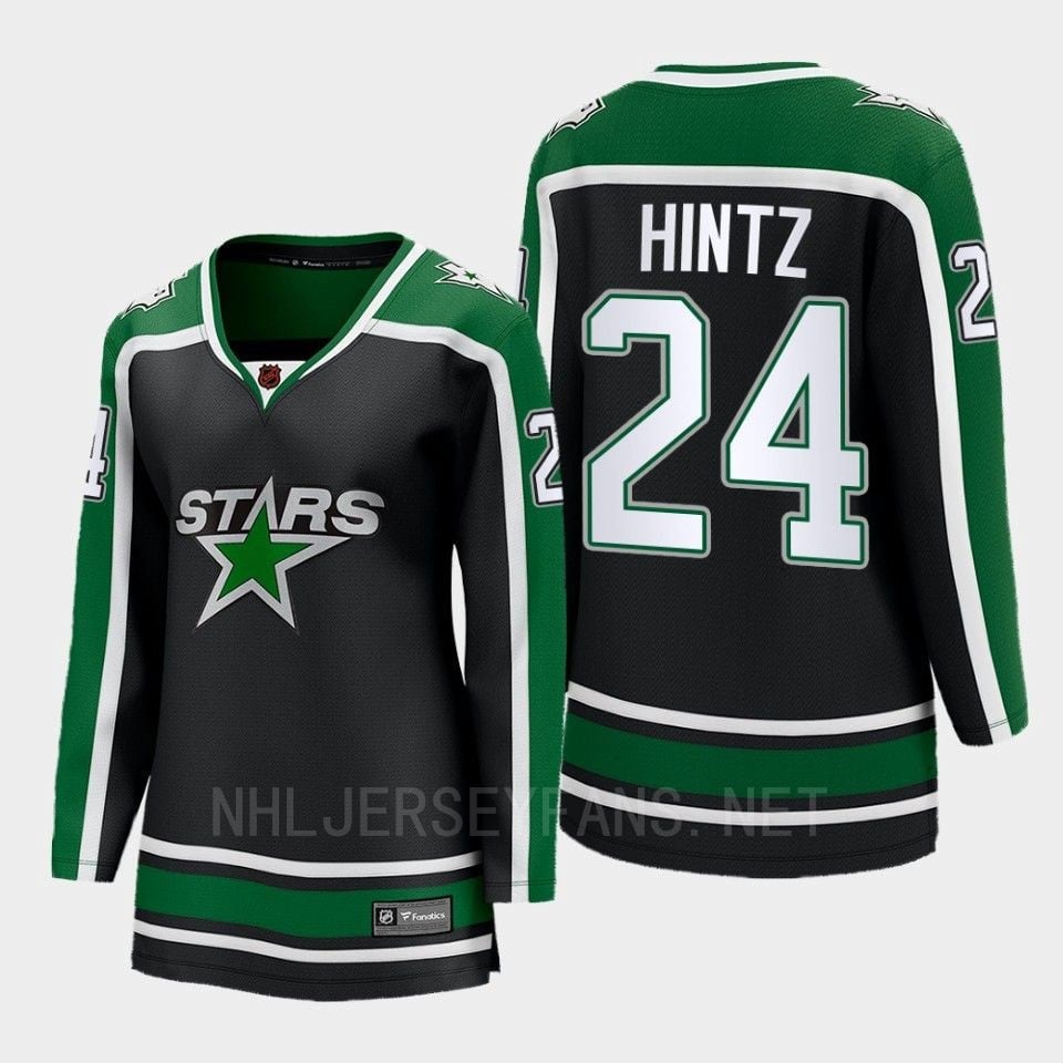 Roope Hintz 24 Dallas Stars 2022 Special Edition 2.0 Breakaway Player Retro Black NHL Jersey Women's