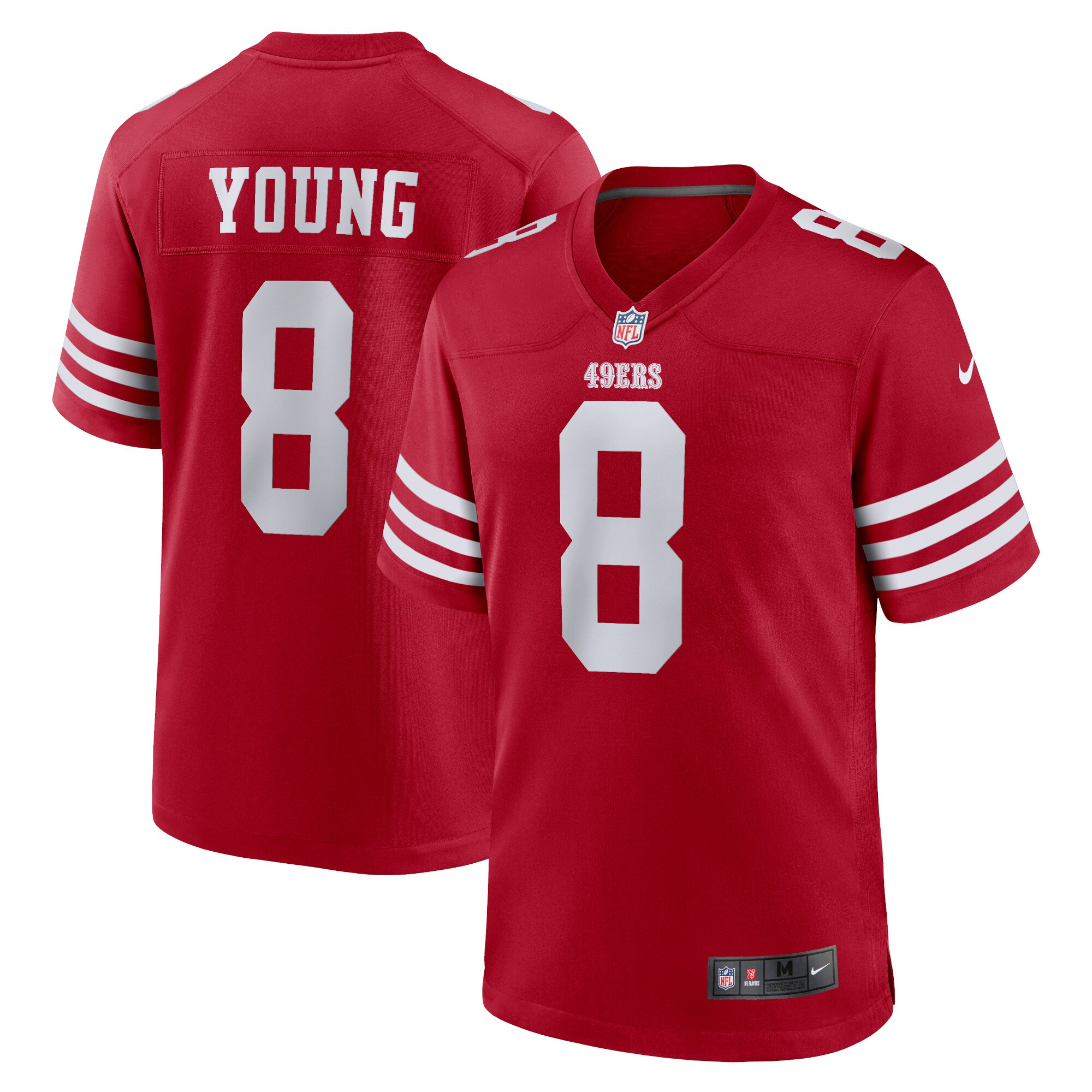 San Francisco 49ers Steve Young Scarlet Retired Player Game NFL Jersey Men's