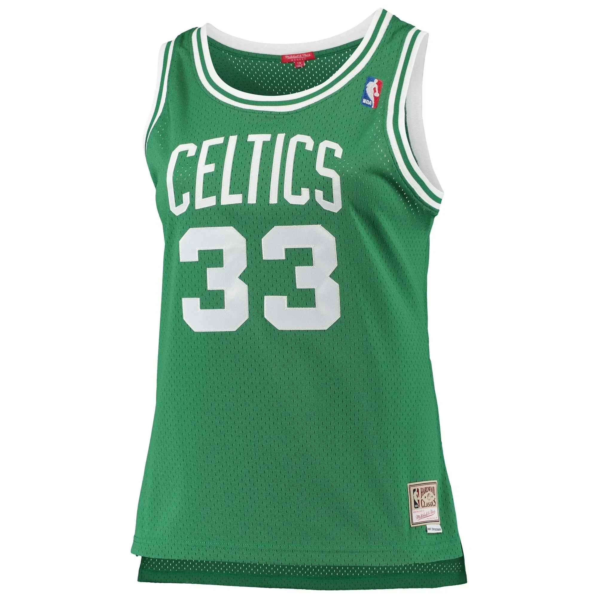 Larry Bird Boston Celtics Mitchell Ness Plus Size Swingman Kelly Green NBA Jersey Women's