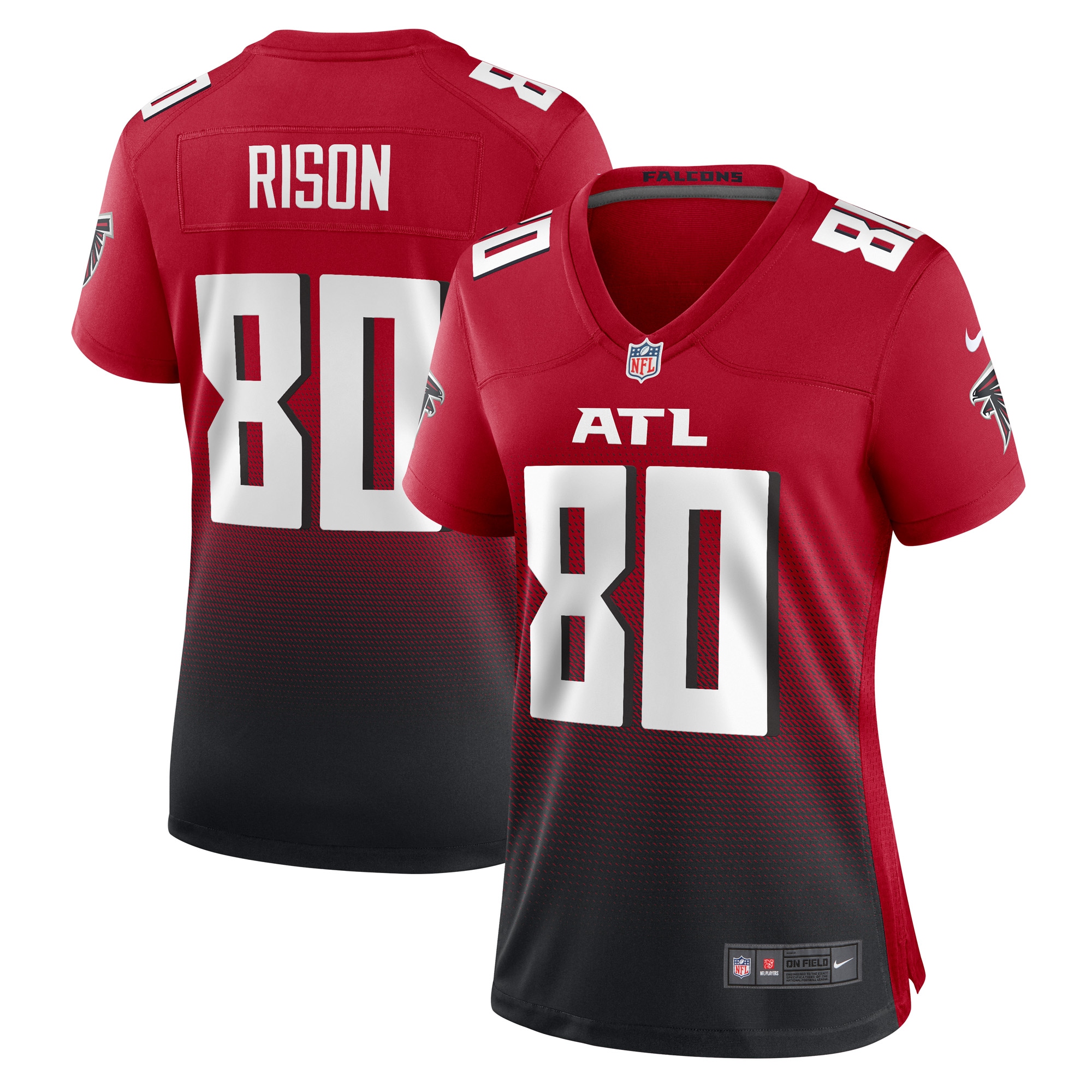 Atlanta Falcons Andre Rison Red Retired Player NFL Jersey Women's