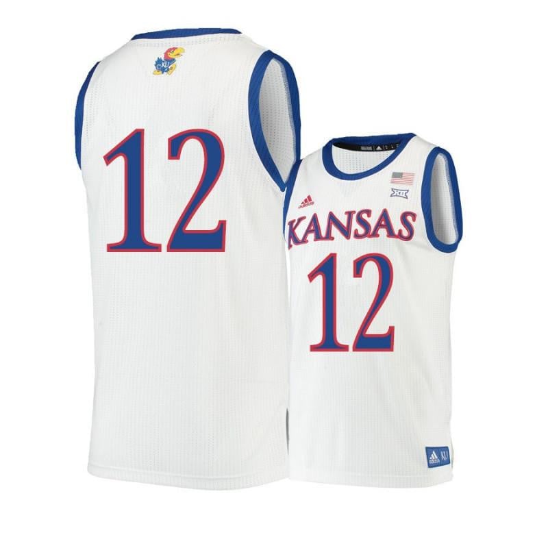 12 Tucker Vang Beige Kansas Jayhawks NCAA Jersey Men's