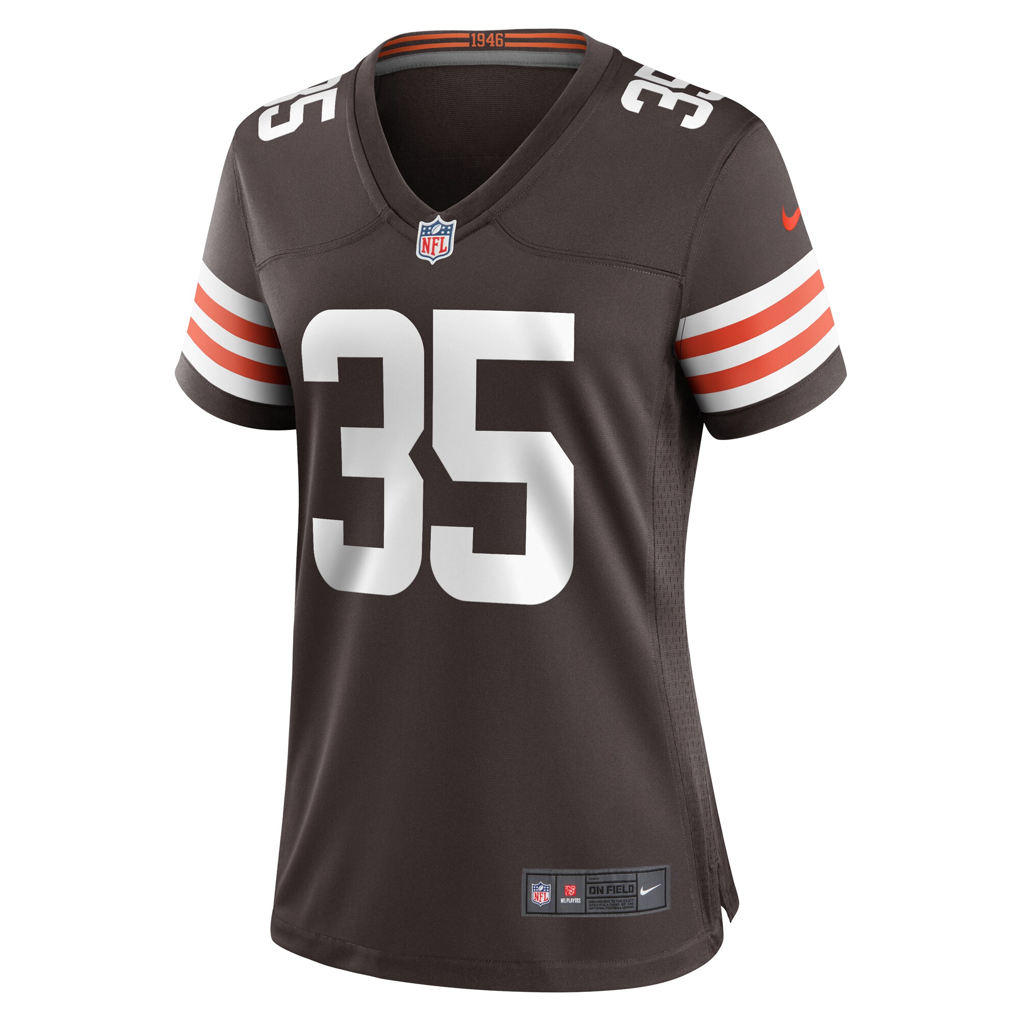 Cleveland Browns Charlie Thomas Brown Team Game NFL Jersey Women's