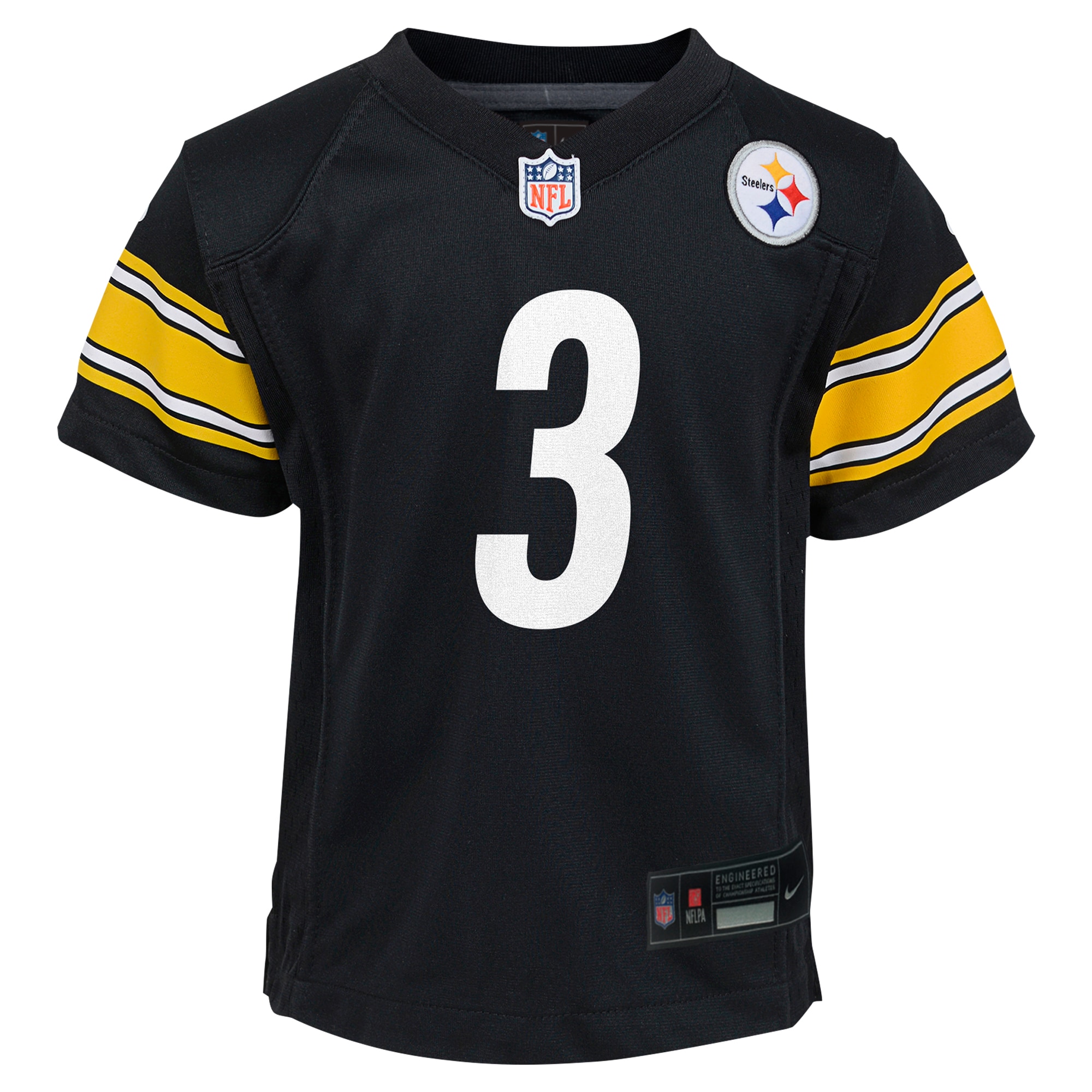 Preschool Pittsburgh Steelers Russell Wilson Black Player Game NFL Jersey Men's