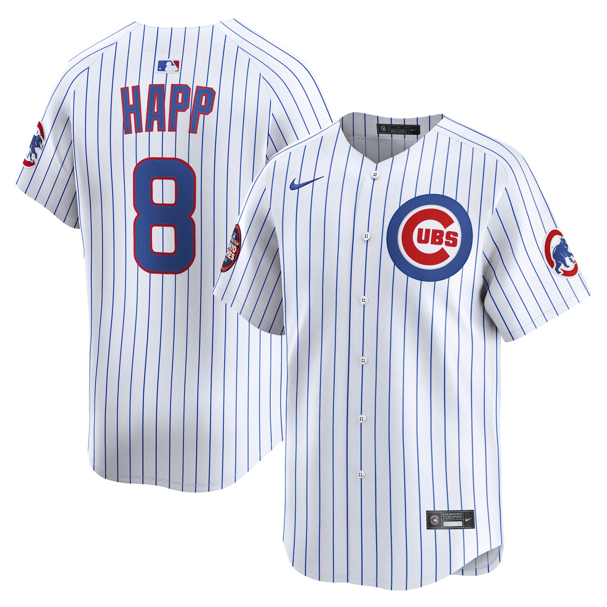 Chicago Cubs Ian Happ White 2025 World Tour: Tokyo Series Home Limited Player MLB Jersey Men's