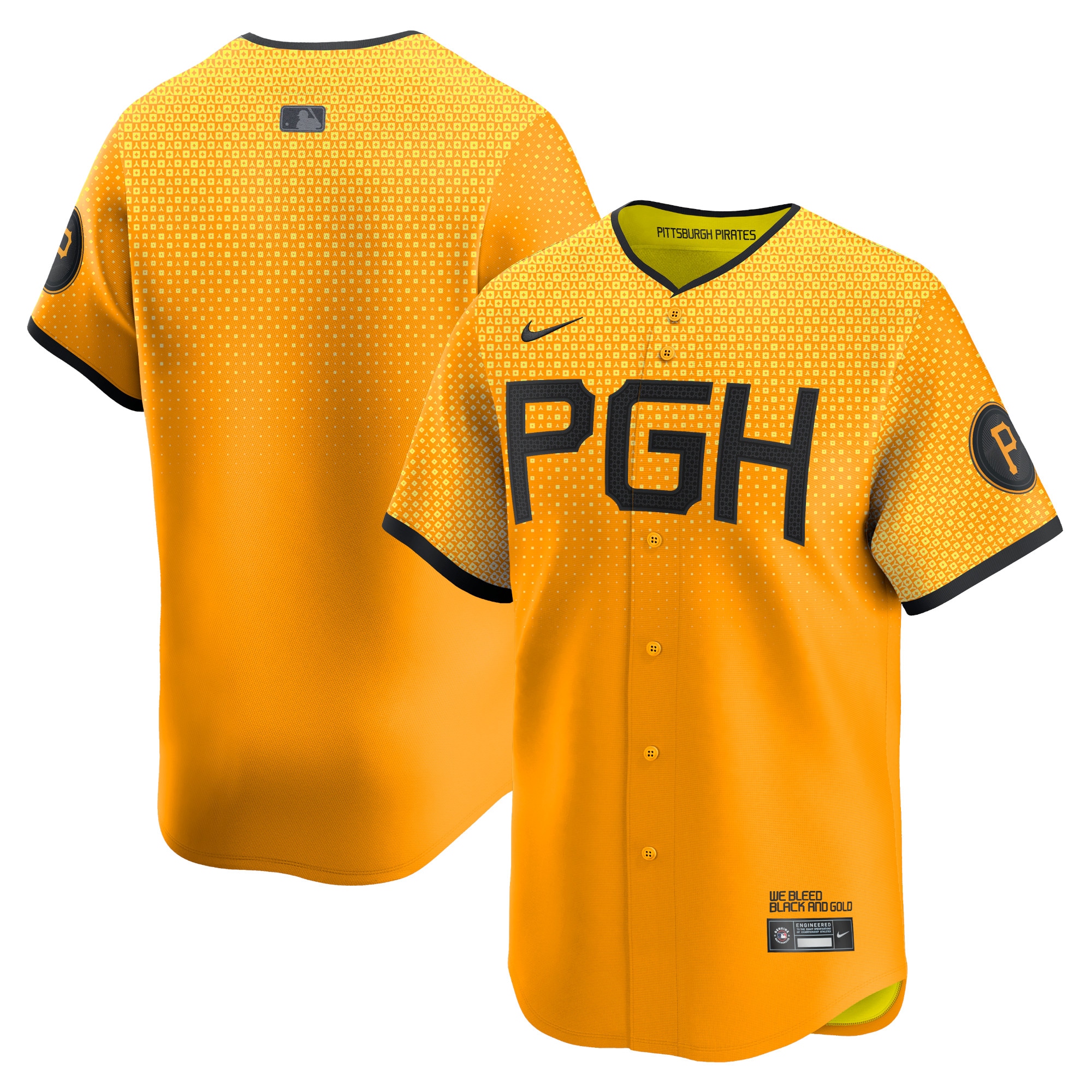 Pittsburgh Pirates Gold City Connect Limited MLB Jersey Men's