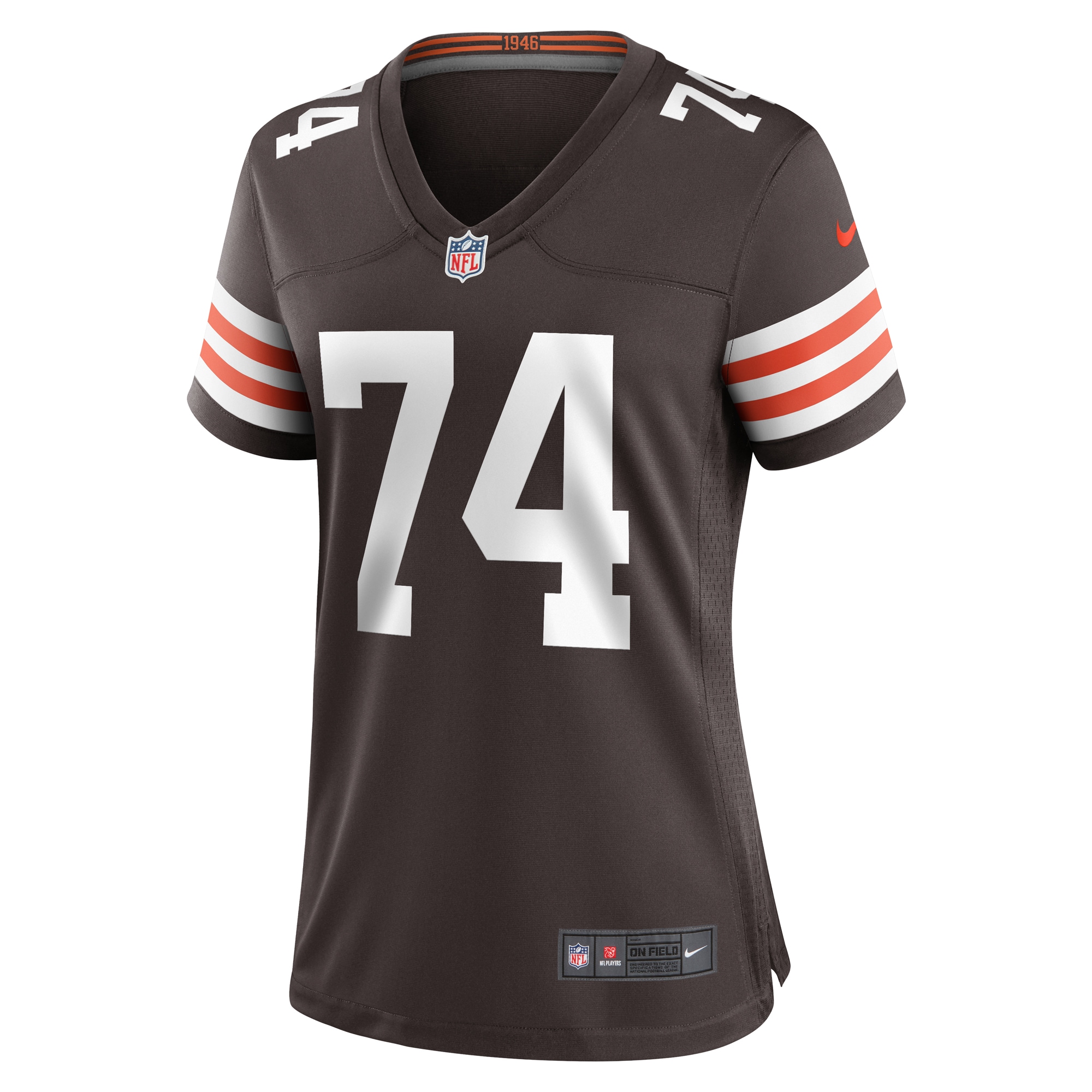 Cleveland Browns Alex Leatherwood Brown Team Game NFL Jersey Women's