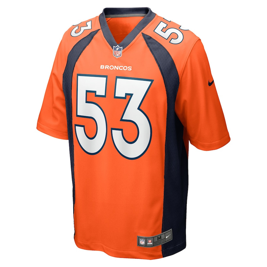 Randy Gradishar 53 Denver Broncos Retired Player Game Orange NFL Jersey Men's