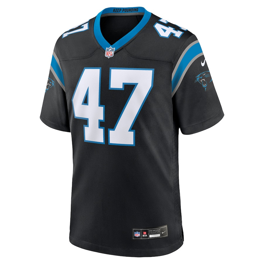 Josey Jewell 47 Carolina Panthers Game Black NFL Jersey Men's